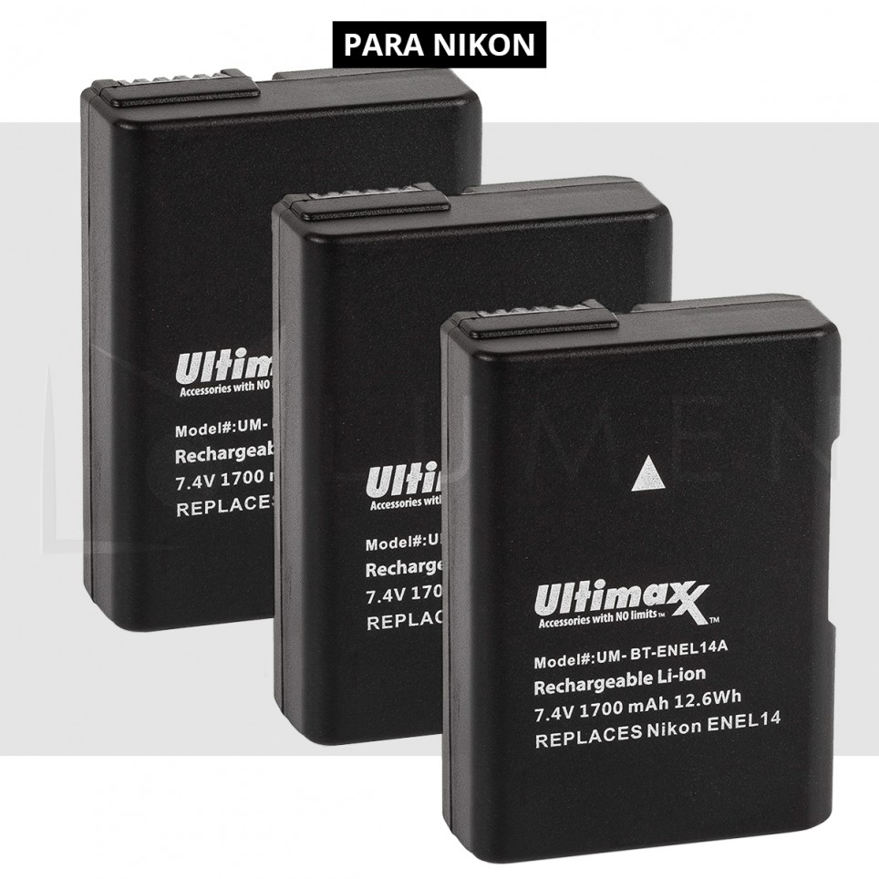 Bateria recargable EN-EL14 para Nikon