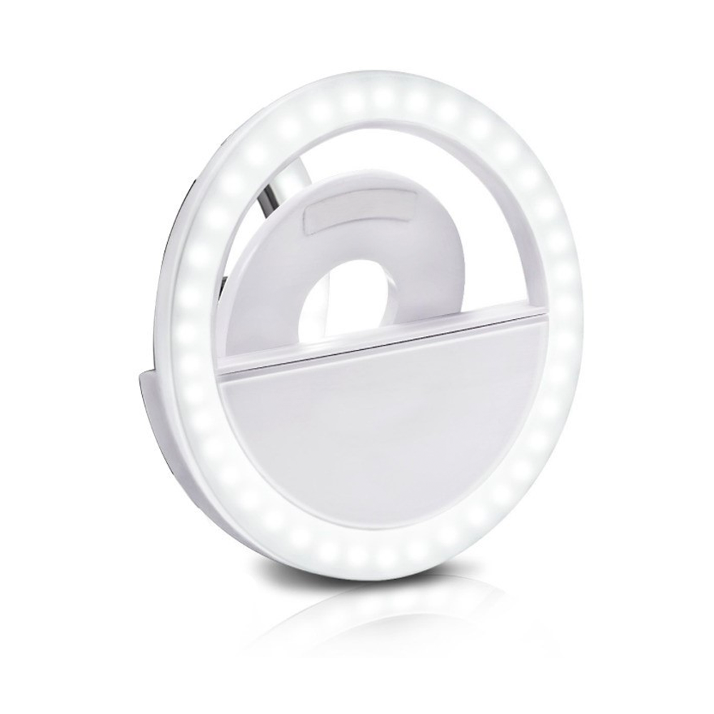 Neewer-Anillo de luz LED para Selfie, dispositivo estabilizador de vídeo  para teléfono inteligente, luz regulable de 3200K-5600K, baterías/cargador