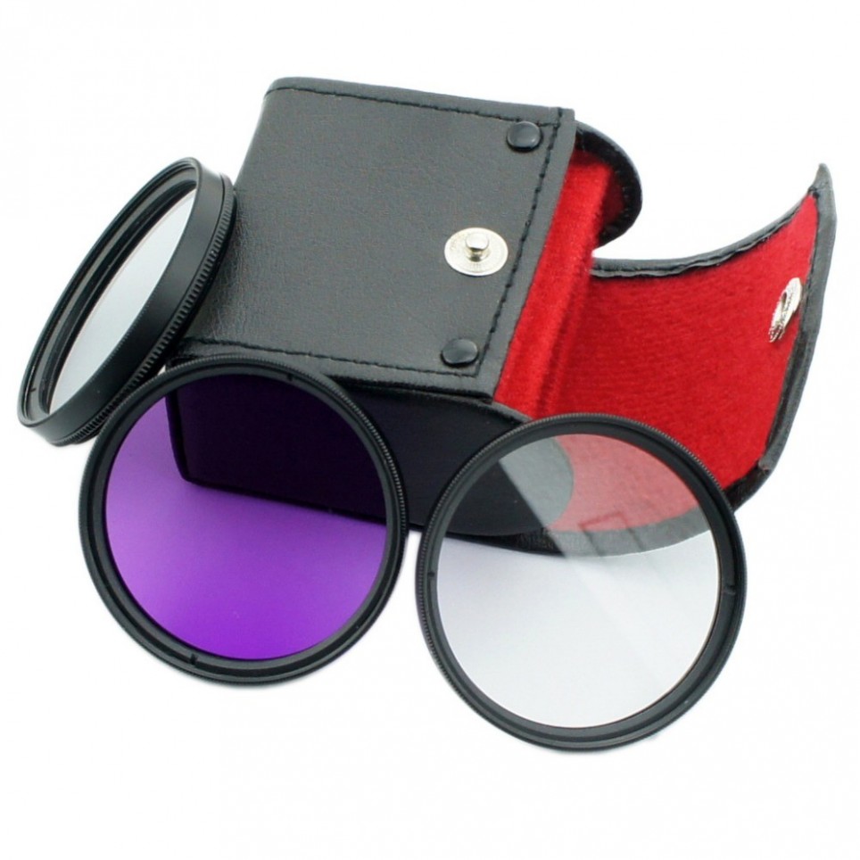 Kit de filtros UV, CPL & FLD // Varios Tamaños