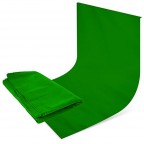 Kit Portafondos + 3 Telones 3x6m (Blanco, Negro, Verde) Para Estudio Fotográfico