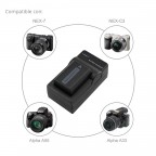 Para Sony Kit: Batería y Cargador NP-FW50 - para A6000 A6500 A6300 A7 A7II A7SII A7S A7S2 A7R A7R2 A55 A500