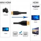 Cable Mini HDMI a HDMI Macho a Macho Camara Proyector Tablet