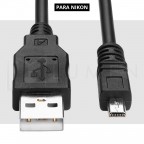Cable USB tipo UC-E16 para Nikon Transferencia de Datos