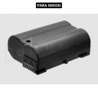 Batería recargable EN-EL15 de 2.400 mAh para Nikon D700, D7100, D7200.