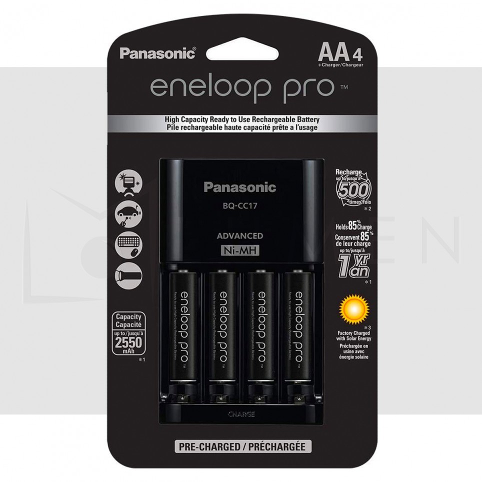 Cargador + Pilas AA Panasonic Eneloop Pro