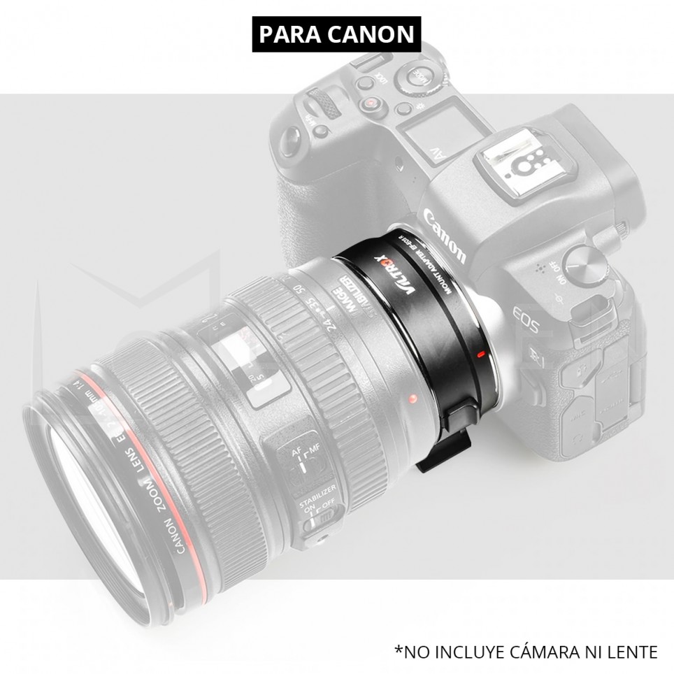 Adaptador Lentes Canon EF/EF-S a montura Canon R con AF
