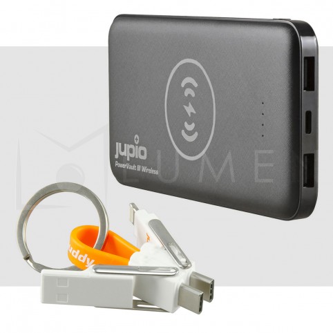 Bateria externa Jupio 10000mAh y Adaptador de USB 6-en-1